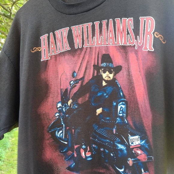 SOLD💥'95 Hog Wild Hank Jr. tour tee - Picture 4 of 6